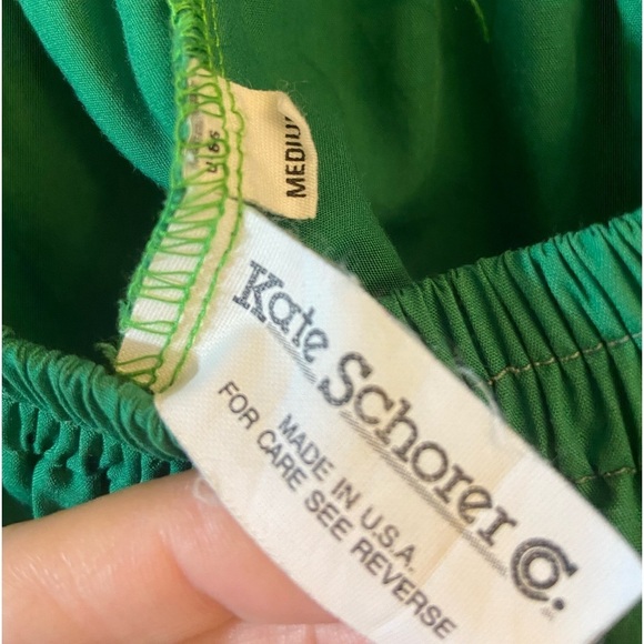 Vintage Kate Schorer Kelly Green Circle Skirt - Picture 13 of 14